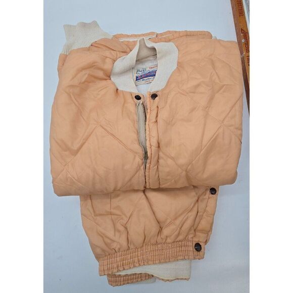 Vintage Duxbak Aircel Cold Weather Quilted Jacket and pants 2 piece set Beige - Picture 3 of 13